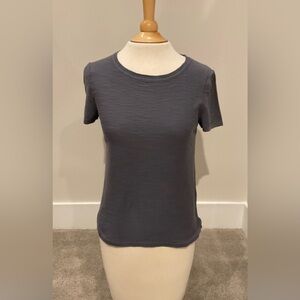 Ann Taylor Loft Cotton T-Shirt, Medium Blue, Size XS